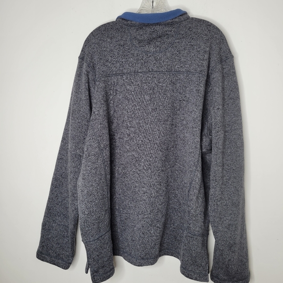 Woolrich Quarter 1/4 Zip Pullover Sweater Sweatshirt Mens XXL Charcoal Gray Blue - Picture 5 of 13